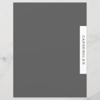 Recipe Divider | Casseroles | Grey & White