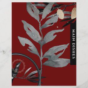 Recipe Divider Main Dishes Watercolor