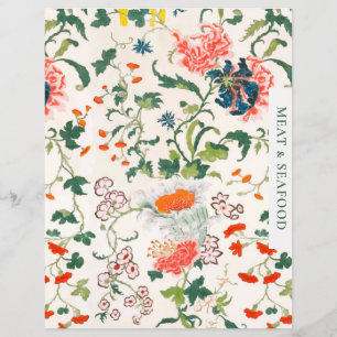Recipe Divider   Meat & Seafood   Stylish Floral