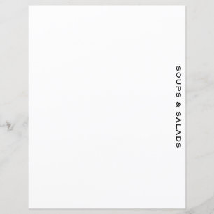 Recipe Divider   Soups & Salads   Simple White