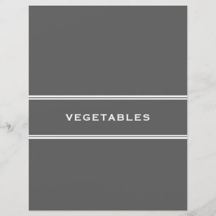 Recipe Divider   Vegetables   Grey