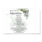 Recipe for happy marriage shower eucalyptus gift