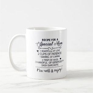 Recipe for Special Mum Mother's day Gift Coffee Mug