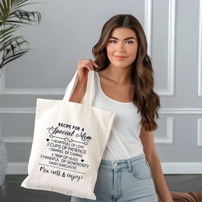 Recipe for Special Mum Mother's day Gift Tote Bag (Creator Uploaded)
