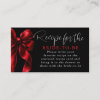 Recipe for the bride-to-be Red Bow Request 