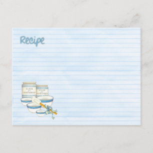 recipe friendship postcard