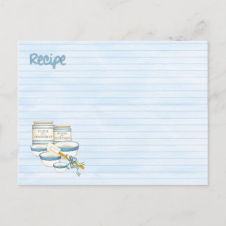 recipe friendship postcard