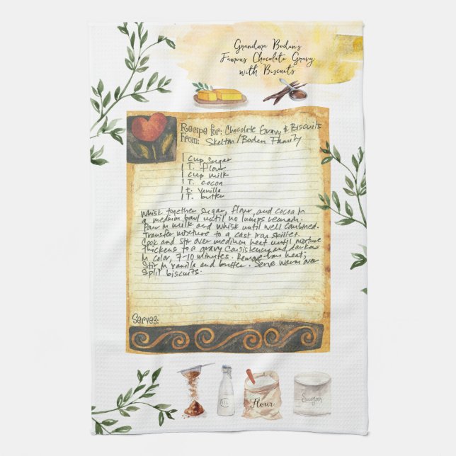 Recipe Heirloom Tea Towels (Vertical)