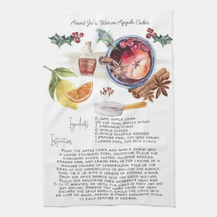 Recipe Heirloom Tea Towels   Apple Cider