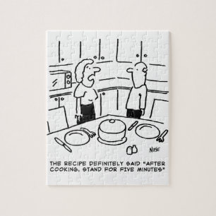 Recipe Instructions Followed Cooking in a Kitchen Jigsaw Puzzle