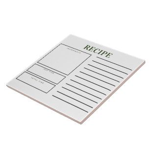 Recipe Kitchen Tile