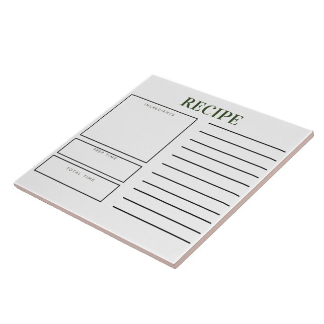 Recipe Kitchen Tile (Side)