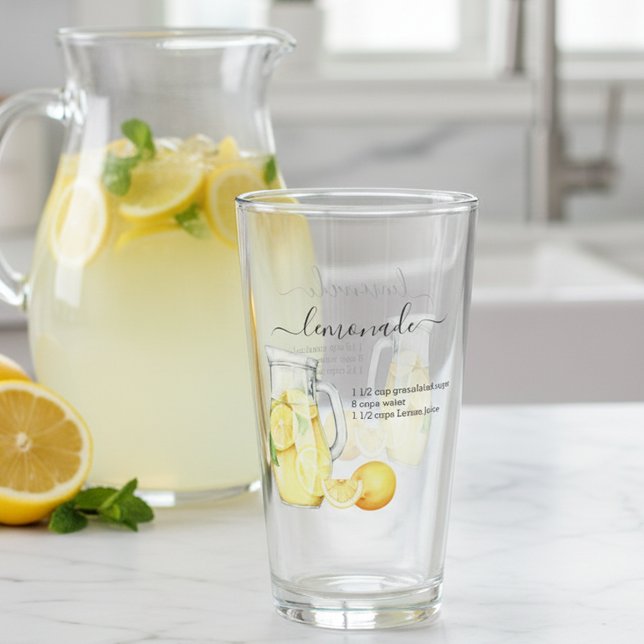 Recipe Lemonade Drink Watercolor Lemons   Glass (Creator Uploaded)