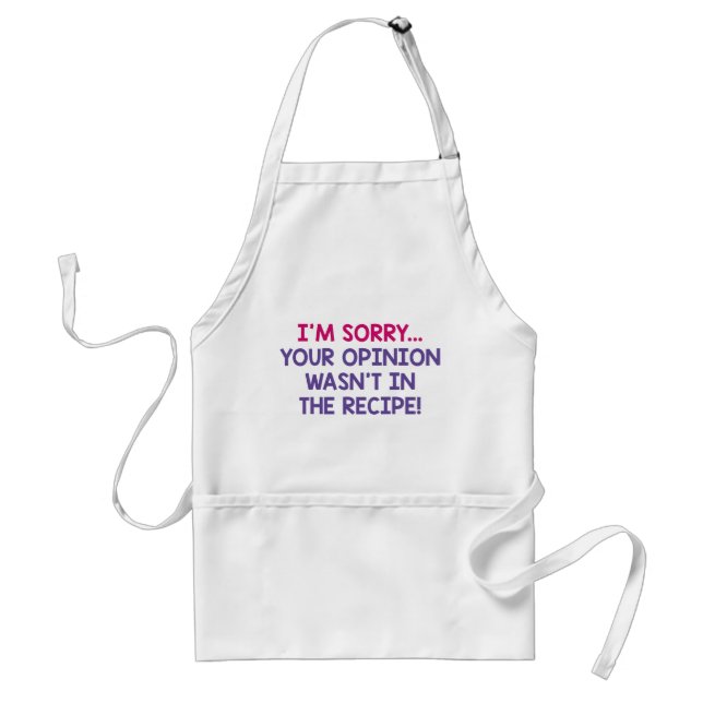 Recipe Opinion Standard Apron (Front)