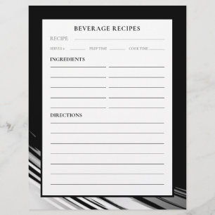 Recipe Page   Beverage   Black & White Swoosh