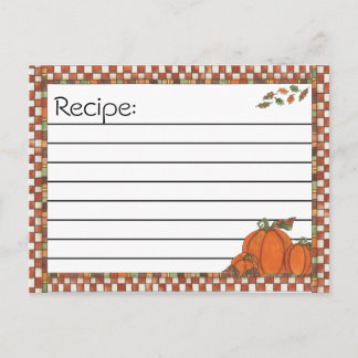 Recipe Post Cards