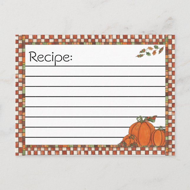 Recipe Post Cards (Front)