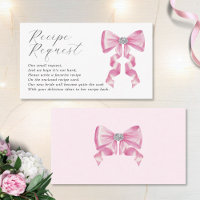 Recipe Request Pink Bow Glam Bridal Shower