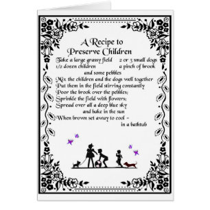 recipe to preserve children