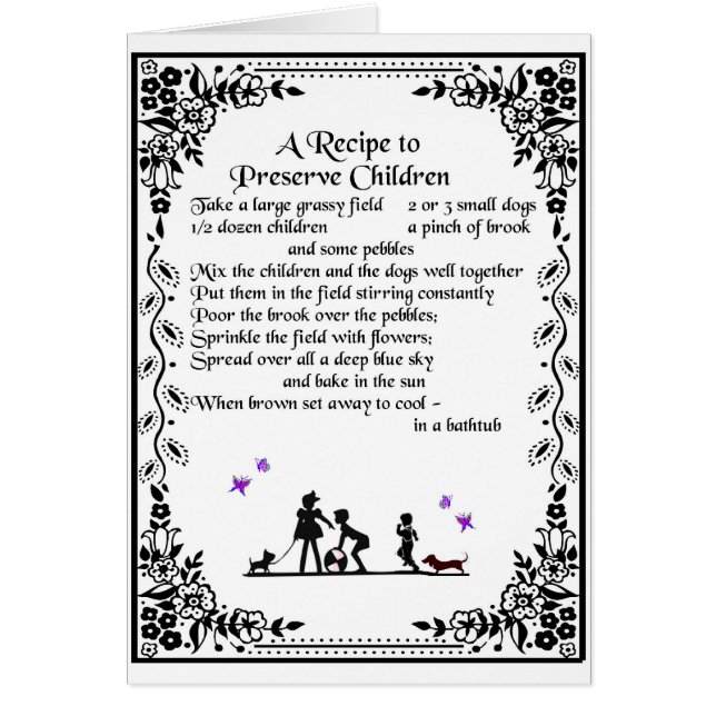 recipe to preserve children (Front)