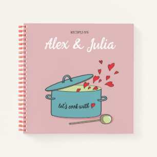 Recipes Journal with Hearts