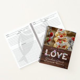 RECIPES - Keepsake Gift Grandma Grandmother Notebook