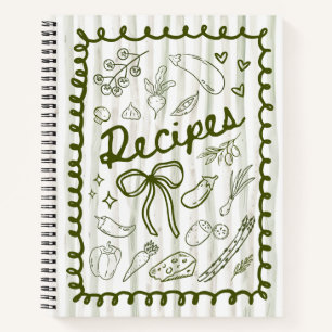 Recipes Locally Grown Spiral Notebook