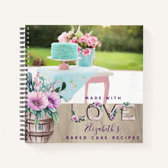RECIPES - Personalised For Newlyweds Grandma Mum Notebook (Front)