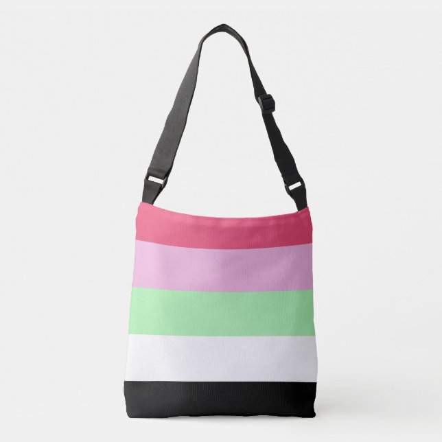 Recipromantic Pride Flag Crossbody Bag (Front)
