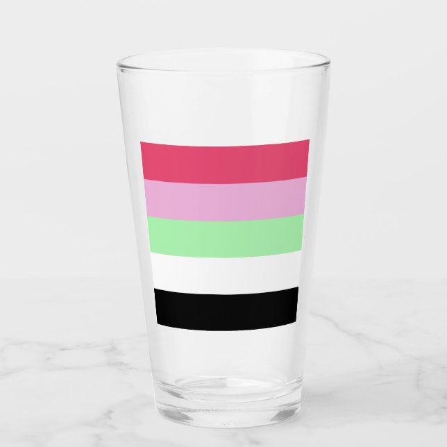 Recipromantic Pride Flag Glass (Front)