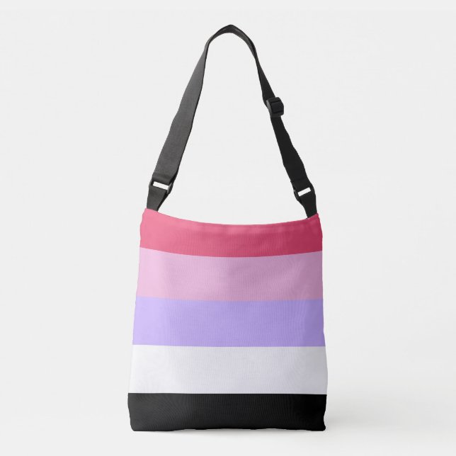 Reciprosexual Pride Flag Crossbody Bag (Front)