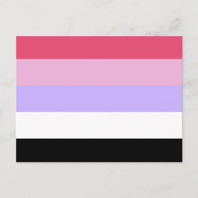 Reciprosexual Pride Flag Postcard (Front)