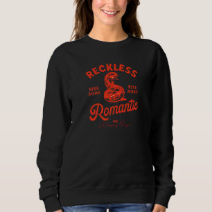 Reckless Romantic Kiss Some Bite Many Cool Red Rat Sweatshirt