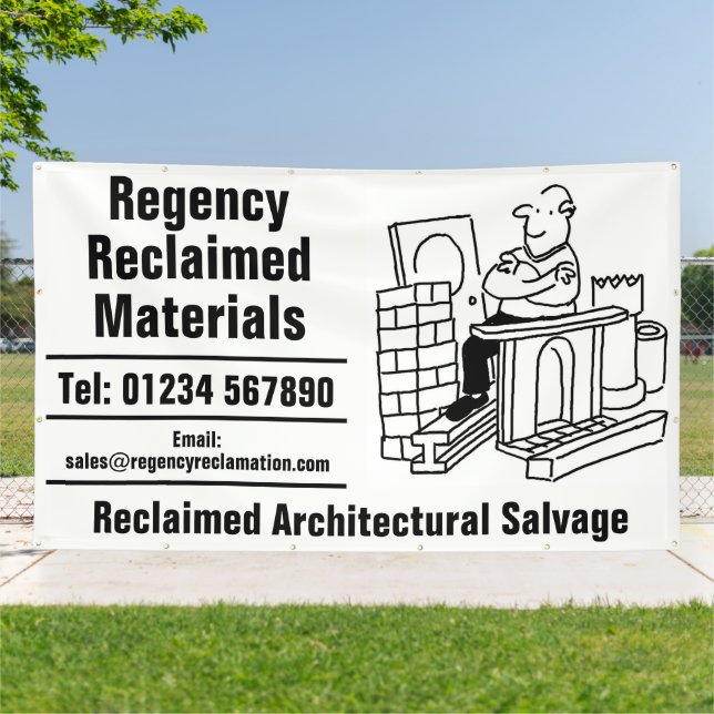 Reclaimed Materials Architectural Salvage Banner (Outside)