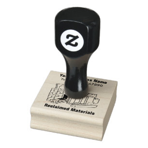 Reclaimed Materials Business Rubber Stamp