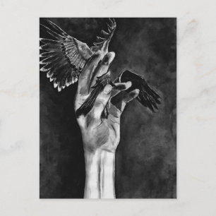 "Reclaimed" - Winged Fingers Postcard