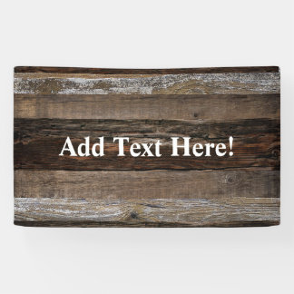 Reclaimed Wood Rustic Barn Board Vintage Wood  Banner