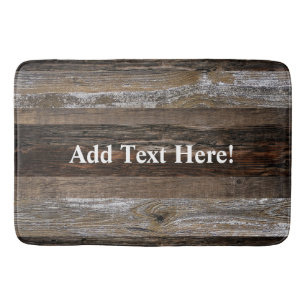 Reclaimed Wood Rustic Barn Board Vintage Wood  Bath Mat