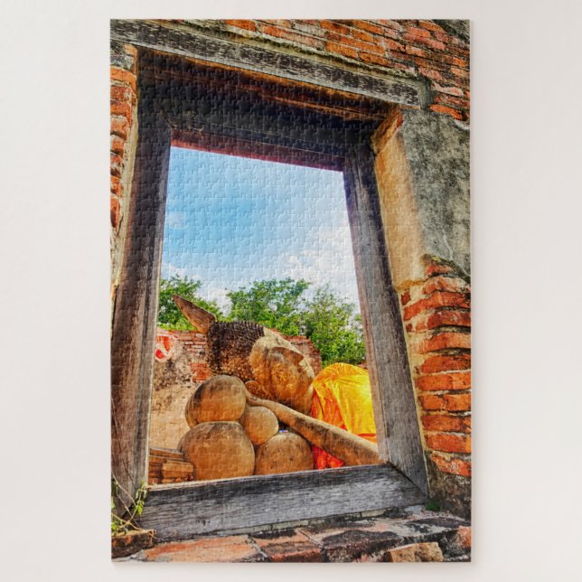 Reclining Buddha, Ayutthaya Jigsaw Puzzle (Vertical)