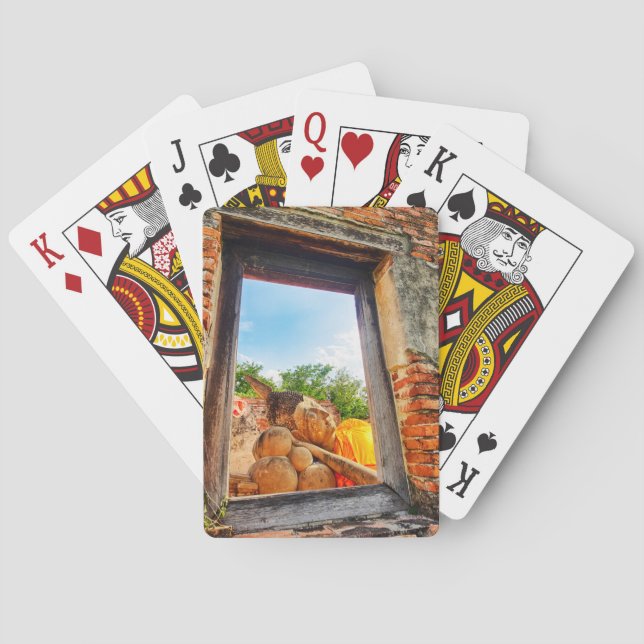 Reclining Buddha, Ayutthaya Playing Cards (Back)