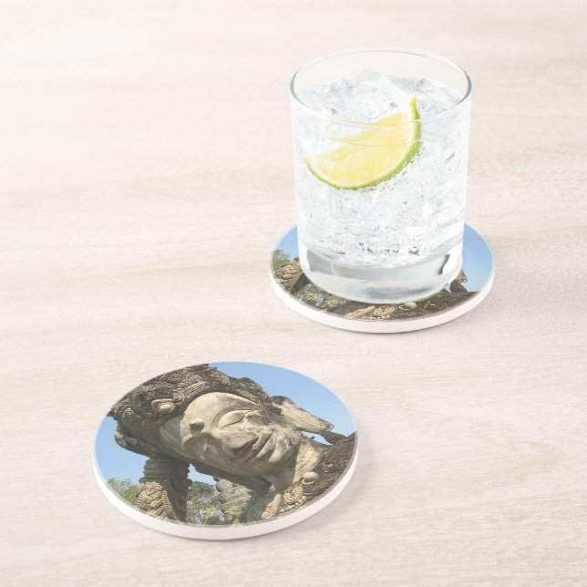 Reclining Buddha ... Nong Khai, Isan, Thailand Coaster (Side)