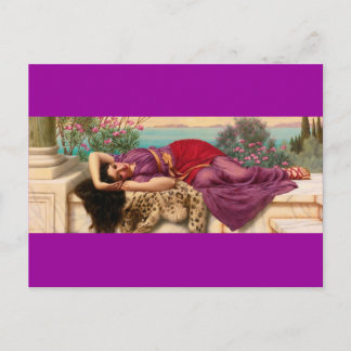 Reclining Greek Lady - Godward Postcard