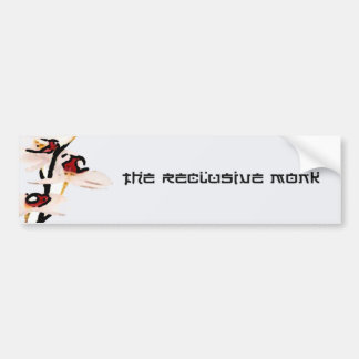 Reclusive Monk Orchid Bumper Sticker