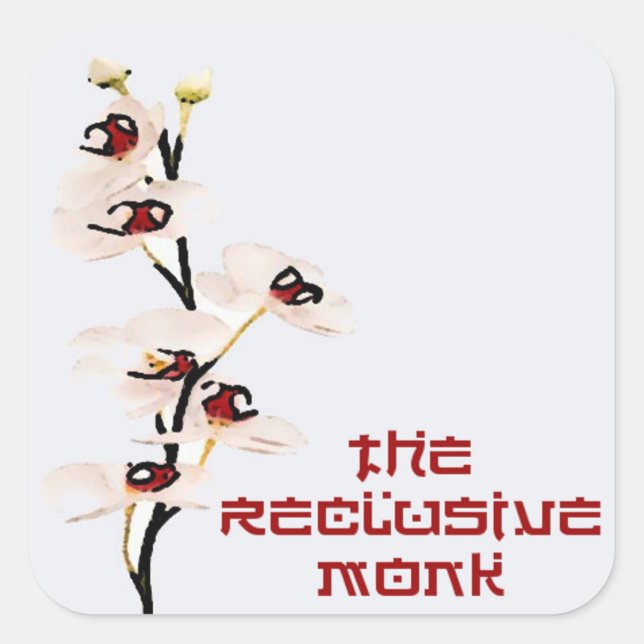 Reclusive Monk Orchid Sticker (Front)