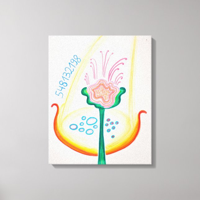Recognise the flowers of your life canvas print (Front)