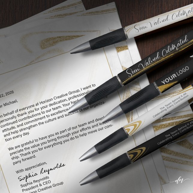 Recognition Event Pen | Bright Gold Accent (Celebrate every contribution with meaningful recognition and appreciation.)