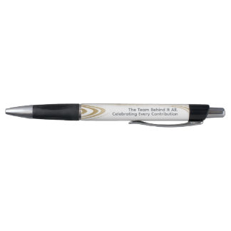 Recognition Event Pen | Custom Logo Gold Accent