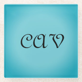 Recoleta Cornflower Blue Glass Coaster