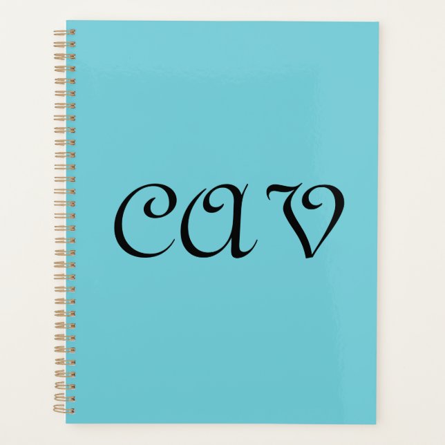 Recoleta Cornflower Blue  Planner (Front)