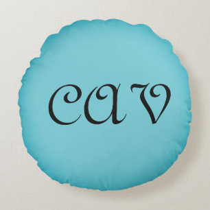 Recoleta Cornflower Blue Round Cushion